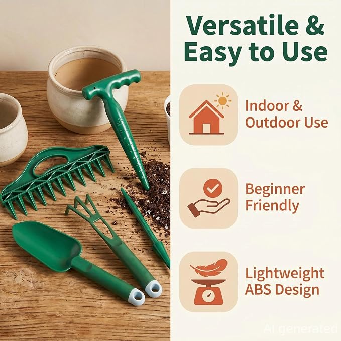 Bonsai Tools Kit 10Pcs Indoor & Outdoor Gardening Tool Potting Mat | Seed Planter Tool, Repotting Mat, Plant Kit, Seed Planting Tools, Lawn & Garden Spreaders, Mini Garden tools, Garden Seeder