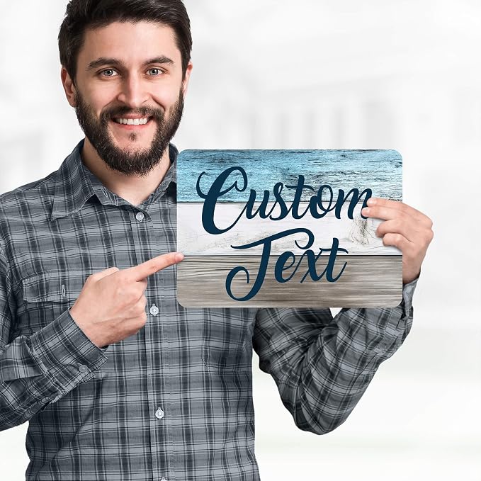 Custom Sign, Custom Street Sign, 11 Font Colors, 13 Font Styles, 4 Hole Options, 22 Sizes, 7x10 Inches, Rust Free DiBound, Fade Resistant, Made in USA by My Sign Center (Coastal)