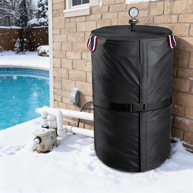 Pool Filter Cover with Plush Linner, 600D Waterproof Oxford Fabric Pool Equipment Cover, Suitable for Most Filters on Market(Universal Style)