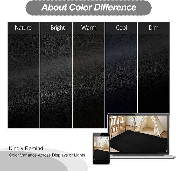 Vasofe Black Runner Rug, 2x10 Feet Washable Soft Hallway Bedroom Runner Rug | Indoor Thickened Memory Foam Long Bedside Rugs for Dorm Kids Boys Room, Washable Medium Pile Soft Carpets for Entrance Hall