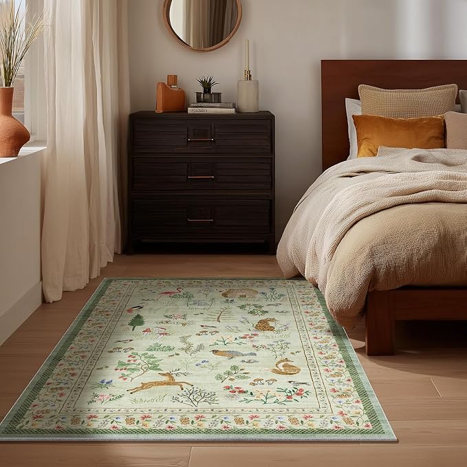 Washable Door Mat Indoor Entrance: 2x3 Entryway Rugs Small Area Rug Non-Slip Low Pile Soft Kitchen Rug for Front Door Indoor Entrance Entry Bedside Kids Room