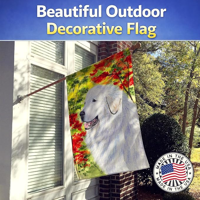 Caroline's Treasures SS8235CHF Great Pyrenees Flag Canvas, Large, Multicolor