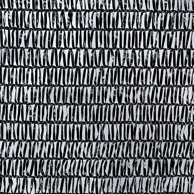 Agfabric 30% Shade Cloth Sunblock Shade Cloth Cover with Clips for Plants, 10’ X 30’, Black