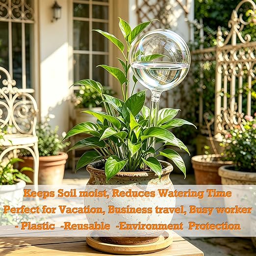 Plant Self Waterer for Indoor Outdoor Plant – Self Watering Planter Insert When on Vocation, Plant Watering Globes Drippers for Who Busy Care Plant – Ideal House Garden Plant Water Bulb
