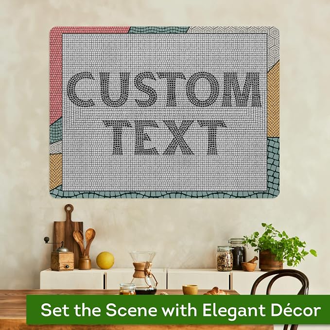 Custom Sign, Custom Street Sign, 11 Font Colors, 13 Font Styles, 4 Hole Options, 22 Sizes, 36x48 Inches, Rust Free DiBound, Fade Resistant, Made in USA by My Sign Center (Fauxsaic 2)