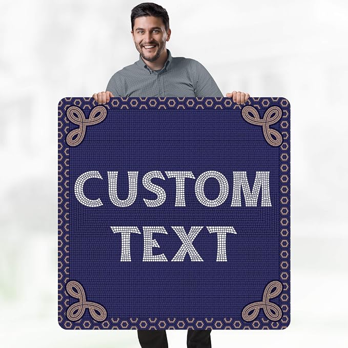 Custom Sign, Custom Street Sign, 11 Font Colors, 13 Font Styles, 4 Hole Options, 22 Sizes, 36x36 Inches, Rust Free DiBound, Fade Resistant, Made in USA by My Sign Center (Fauxsaic 1)