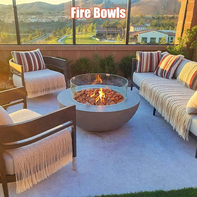 10 Pounds Red Lava Rocks for Fire Pits, Fireplaces, for Gas Log Sets, Gas Grills,Suitable for Both Indoor and Outdoor Applications (2.75"-5")