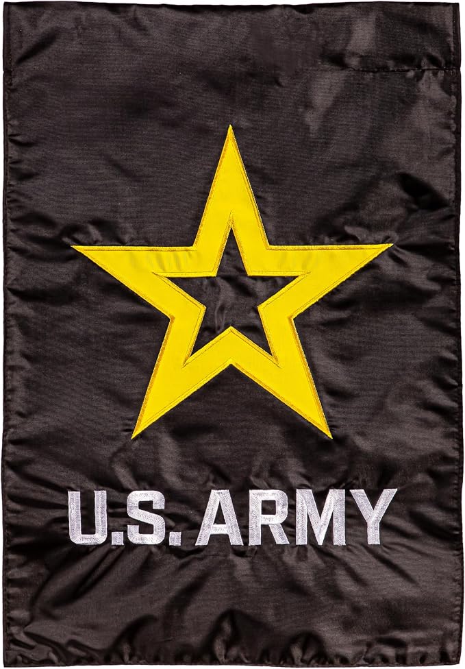 U.S. Army Patriotic Garden Flag, Welcome Garden Flags 12x18 Double Sided for Outside Yard Porch, Small House Flags For Military Veteran