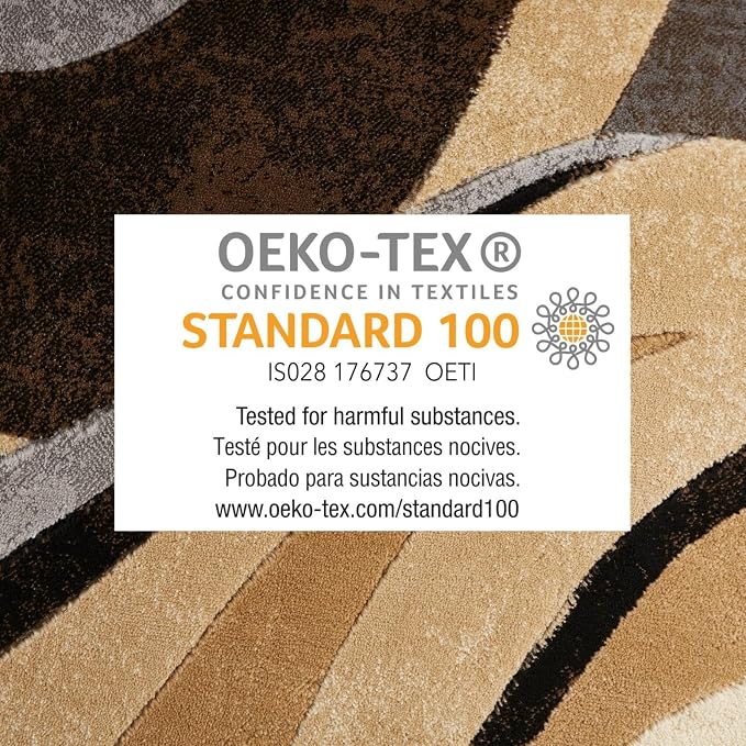 Home Dynamix Tribeca Slade Modern Area Rug ,Abstract Brown/Gray 5'2"x7'2" (TRIBECA 2N)