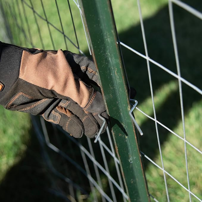 YARDGARD – SpeedyTie T‑Post Fence Wire Ties – 11 Gauge Galvanized Steel – Compatible with Power Drill EZ Twist Tool – For T‑Post Fencing | Chain Link Fence Attachment | Fast Installation
