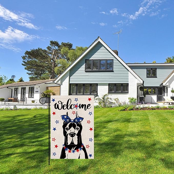 Seasonal Garden Flags Great Dane Double Sided Flags Set of 11 Holiday Farmhouse Indoor Outdoor Yard Lawn Christmas Gifts Decorations 12.5x18 Inch