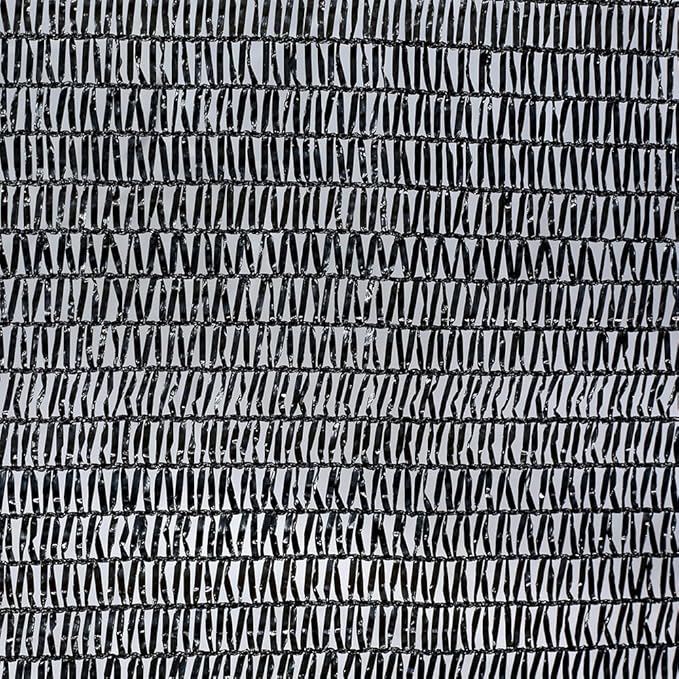 Agfabric 30% Sun-Block Shade Cloth Net Mesh Shade with Clips for Garden Patio&Plants, 6x12ft Black
