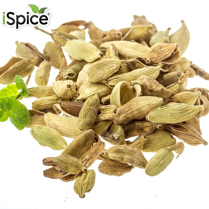 iSpice PREMIUM CARDAMOM |GROUND| Pure and Fresh, Aromatic |Essential Kitchen Herbs |5.35oz (149g)