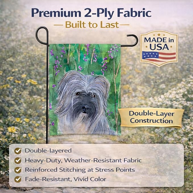 Caroline's Treasures SS1042GF Berger des Pyrenese Garden Flag Mailbox Flag Decorative Yard Flag Banner Outside Patio Artwork Yard Flower Beds, Garden Size, Multicolor