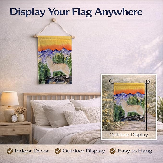 Caroline's Treasures SS8285GF Siberian Husky Garden Flag Mailbox Flag Decorative Yard Flag Banner Outside Patio Artwork Yard Flower Beds, Garden Size, Multicolor