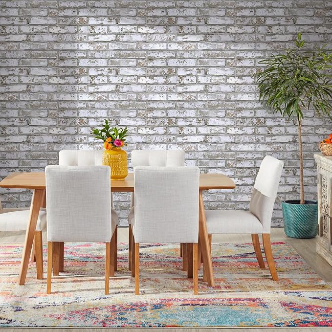 COMSTICKC 3D Faux Brick Wall Panel Peel and Stick, 3D Brick Wall Stickers, 12 pcs 22.8" x 11.8", Ultra-Light PVC Decorative Tiles Wall Covering, Designed for Easy DIY Interior Decor, 22.48 sq.ft