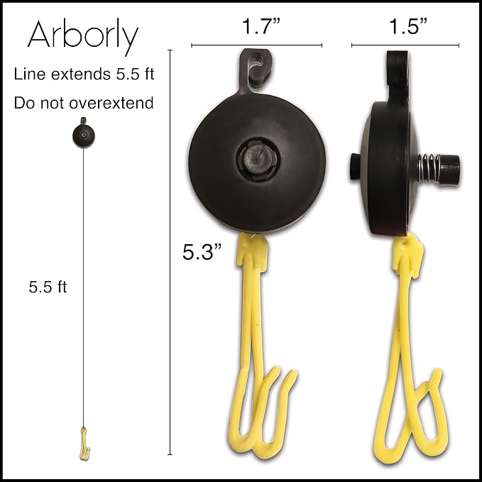 Plant Yoyo Hangers - 100 Pack - 2 Hooks - Plant Support for Stems & Branches with Heavy Buds, Colas, Flowers, Fruits & Vegetables - Great for Grow Tent, Grow Room, and Garden