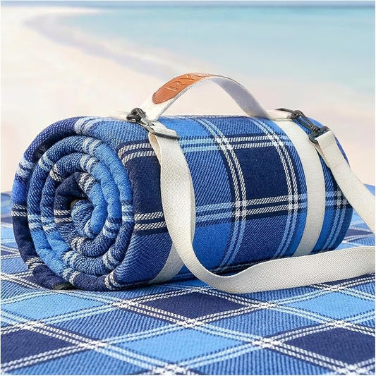 Waterproof Beach Blanket Picnic Outdoor Camp Mat Towel Family Beach Trip Essentials Summer Vacation Must Have Travel Accessories Lake Day Necessities Stuff Thing Need Gear Gift Supplies Item Gadget