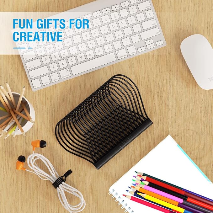 Magnetic Twist Ties, Reusable Silicone Cable Ties with Strong Magnet for Bundling and Organizing,Cord Wrap Clip Straps for Home or Office (Black-8 Packs)