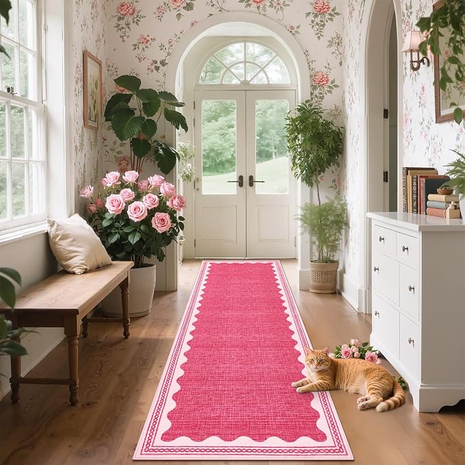 GarveeHome Scalloped Rug