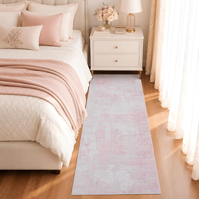 2x6 Abstract Kitchen Runner Rug Washable Non-Slip Bedroom Rugs | Non Slip Soft Rug Modern Abstract Indoor Floor Stain Resistant Carpet for Bedroom Dining Room Farmhouse Nursery Home Office