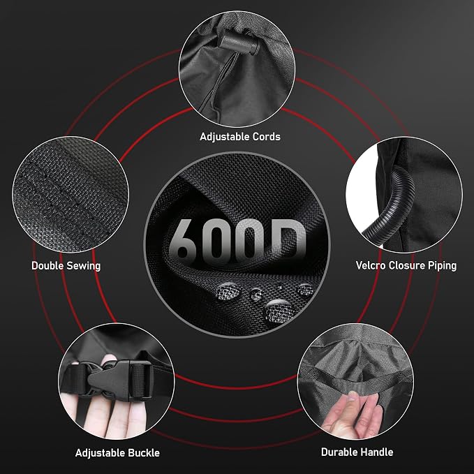 Zettum Air Conditioner Cover for Outside Units 32 Inch - 600D Air Conditioning AC Covers Waterproof, Outdoor Winter Cover for Central AC Condenser, Swamp Cooler, Pool Heater, Heat Pump, HVAC and More