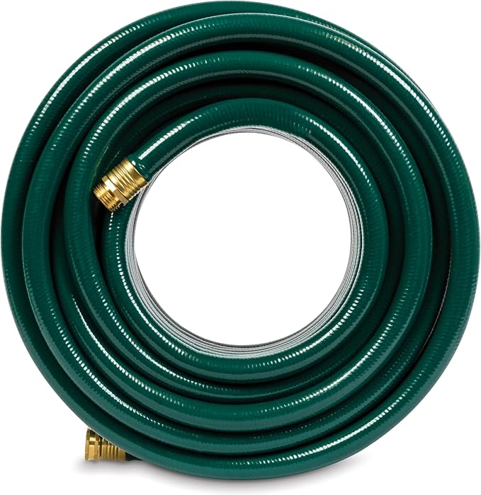Gilmour Flexogen 3/4 in x 100 ft Garden Hose, Heavy Duty Water Hose, Flexible and Kink Resistant Outdoor Hose, Green