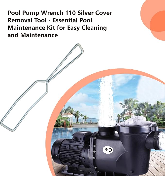 Swimming Pool Pump Cover Removal Wrench Tool Compatible with 110-1 Pack | Pool Pump Wrench 110 Compatible with Hayward Power Flo Pumps/Swimming Equipment/Filter Cover - Your Ultimate Pool Tool kit!