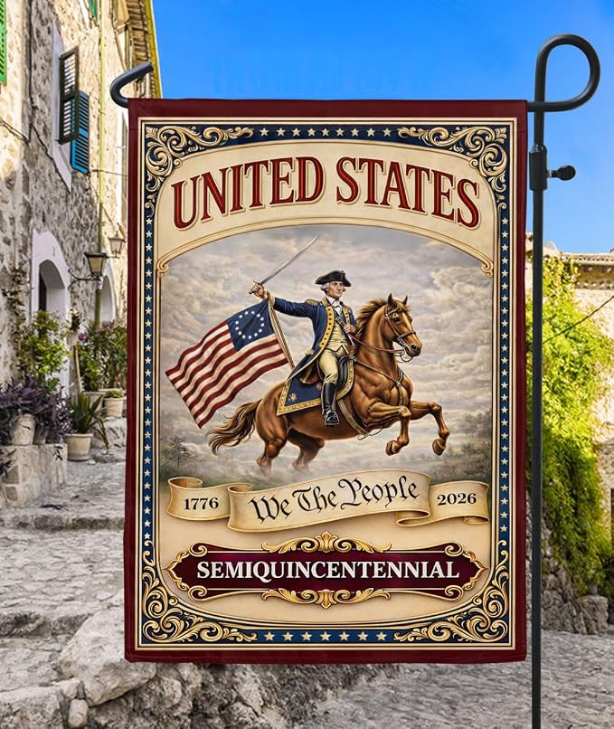 1776-2026 Commemorative, We The People Flag, Garden Flags For Outside, 250 Anniversary Usa Flag, American 250th Anniversary Patriotic Design, Dualided Design 5 (12x18 Inch)