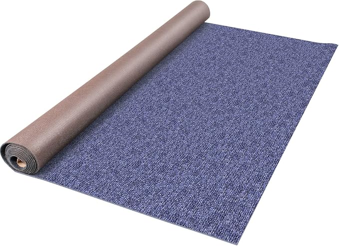 Happybuy 6 ft x 39 ft Deep Blue Marine Carpet for Boats Waterproof - 0.18" Thick Indoor Outdoor Rug Carpet Roll for Home Patio Porch Deck