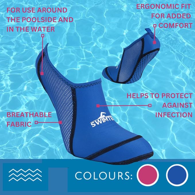SwimTech Swimming Pool Sock - Junior - Pink -