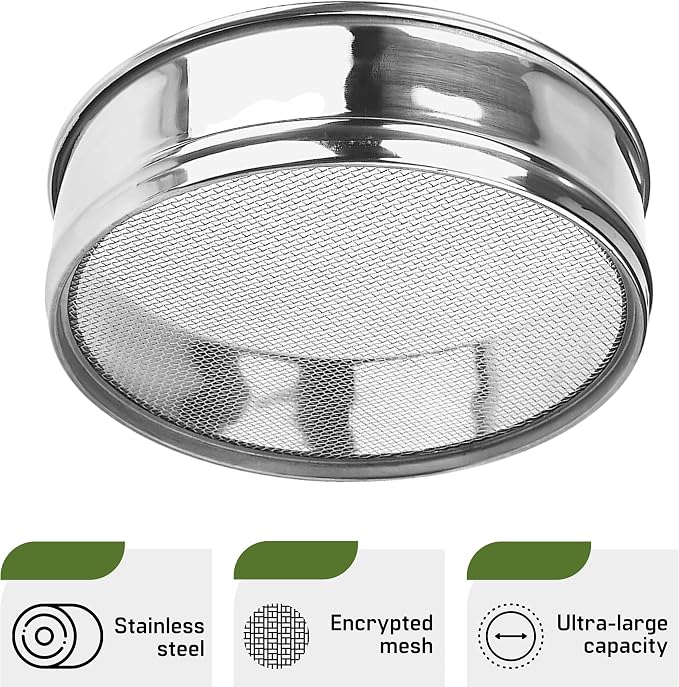 Stainless Steel Seed Sprouting Kit – 7,9'' Stainless Steel Sprouting Tray Round 3-Tier Seed Gardening Planter for Microgreens Broccoli Sprouts Growing Kit Microgreens Tray Germination