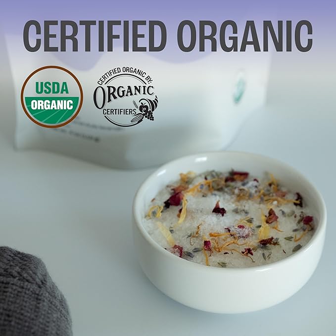 J MAC BOTANICALS, Organic Lavender Buds (16 oz, 1 Pound Bag) Bulk, Dried Flowers, Flower