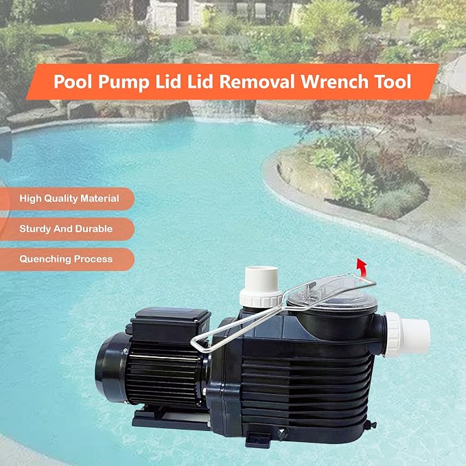 Swimming Pool Pump Cover Removal Wrench Tool Compatible with 110-1 Pack | Pool Pump Wrench 110 Compatible with Hayward Power Flo Pumps/Swimming Equipment/Filter Cover - Your Ultimate Pool Tool kit!
