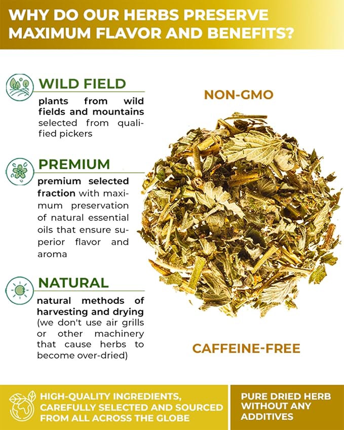 1.8 oz. Agrimony Herb Dried Cut Agrimony Flower Tea (Agrimonia Eupatoria L.) - Agrimonia Herbal Tea 50g (1.8 Oz)