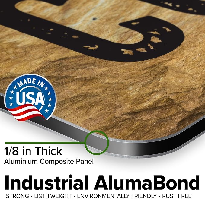 Custom Sign, Custom Street Sign, 11 Font Colors, 13 Font Styles, 4 Hole Options, 22 Sizes, 12x48 Inches, Rust Free DiBound, Fade Resistant, Made in USA by My Sign Center (Stone)