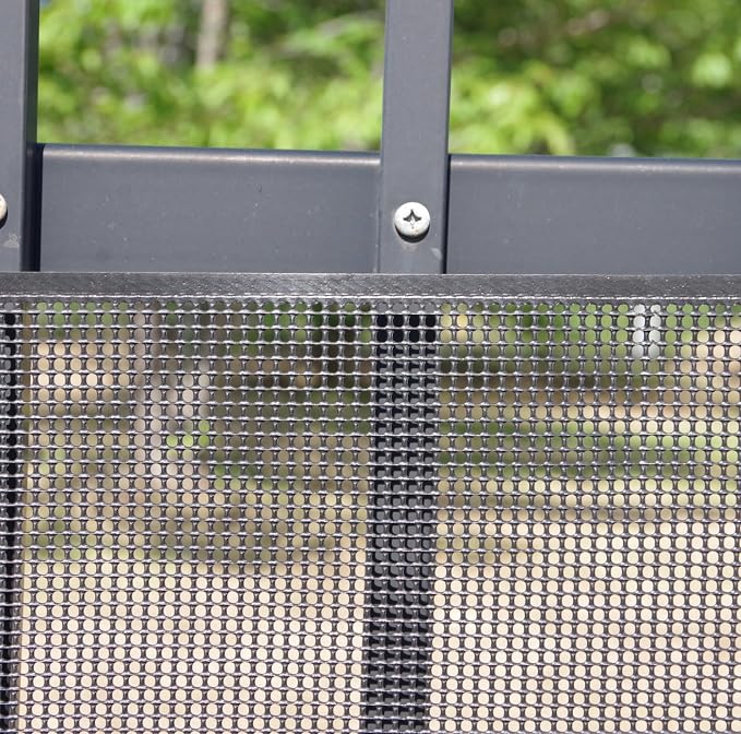 Heavy-Duty Plastic Mesh Netting, Black, 35.4 x 197 in (90cm x 5m), 3mm Grid, Recycled Plastic, Cut-to-Size, Multi-Purpose for Gardening & Fencing