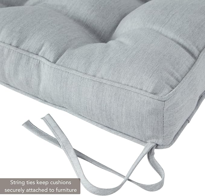 Outdoor 51 x 18-inch Sunbrella Bench Cushion, Canvas Granite