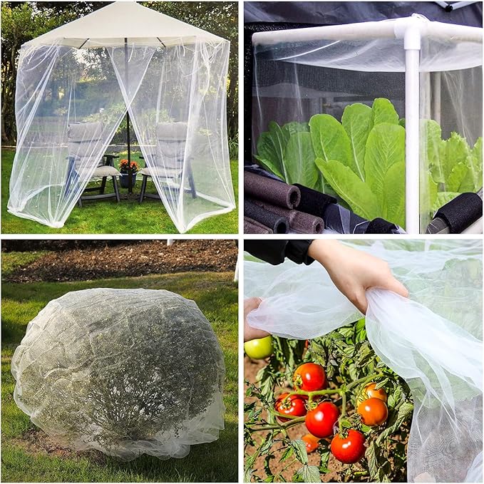 10 X 30FT Garden Mesh Netting Barrier,Plant Fruit Tree Netting for Vegetable Blueberry Bushes Plant Row Cover Screen Protection