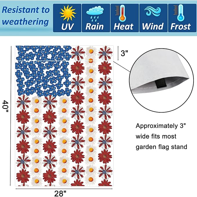 Seasonal Garden Flags Set of 12 Double Sided 28 x 40 Inch Large Yard Flags, Large House Flags for Outside, 4th of July Fall Winter Halloween Christmas Outdoor Flags, Holiday Garden Flags for All Seasons