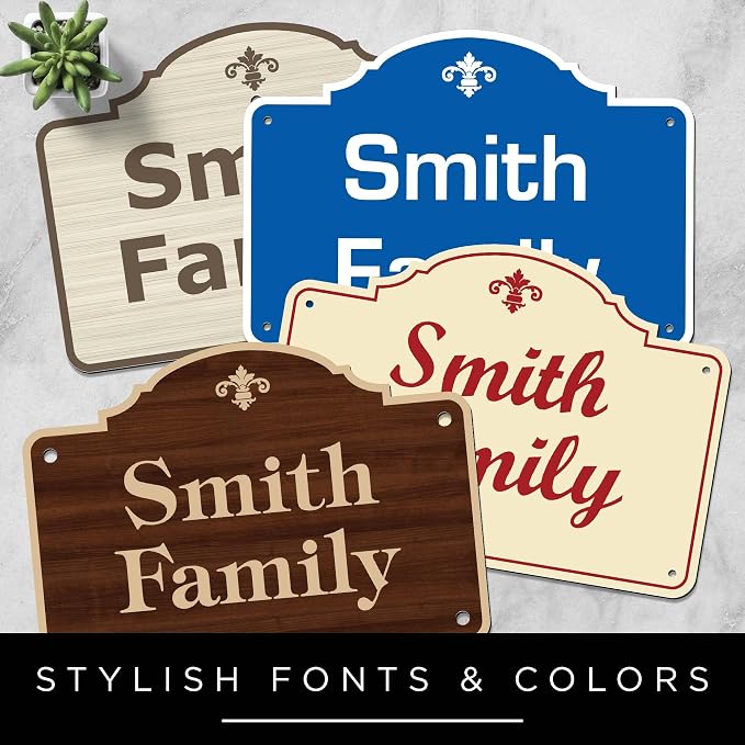 Custom Sign, Customized for Outdoor/Indoor Use, Personalized Designer Style Sign, 24 Colors, Rust-Free Thick ACM - Horizontal Round Corner 12x18 Inch, 24 Colors, Rust-Free Thick ACM by My Sign Center, USA