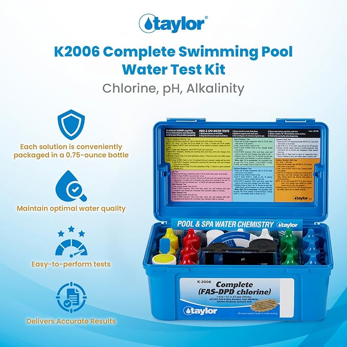 Bestway Power Steel 24' x 12' x 52" Above Ground Pool Set with Test Kit | Durable Rectangular Metal Frame Outdoor Backyard Pool - Sand Filter Pump, Ladder, Cover, and Test Kit Included