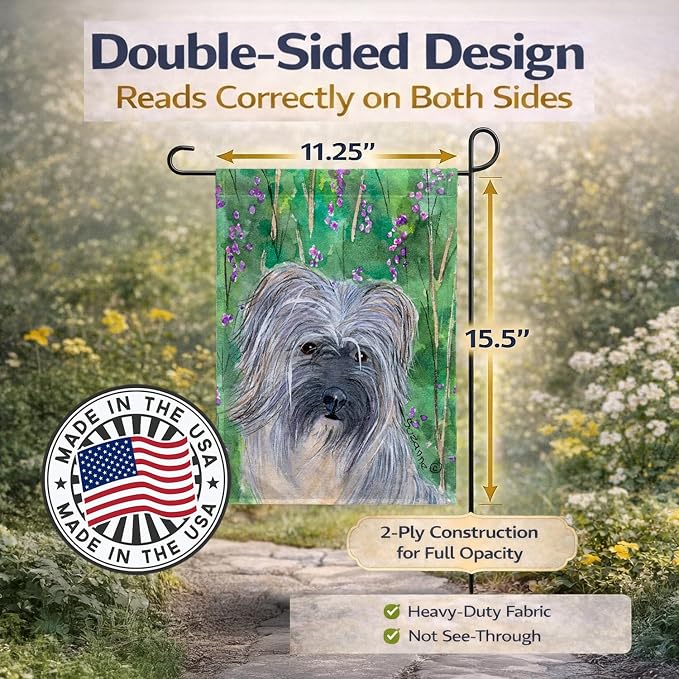 Caroline's Treasures SS1042GF Berger des Pyrenese Garden Flag Mailbox Flag Decorative Yard Flag Banner Outside Patio Artwork Yard Flower Beds, Garden Size, Multicolor