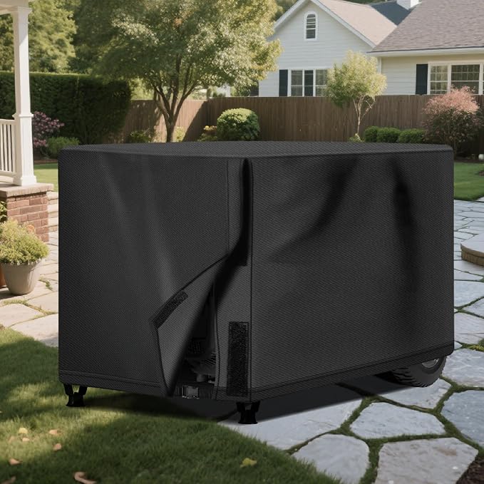 NEXCOVER Waterproof Universal Generator Cover - Weather/UV Resistant Cover 32 x 24 x 24 inch, for Most Portable Generators 5000-10000 Watt, Black