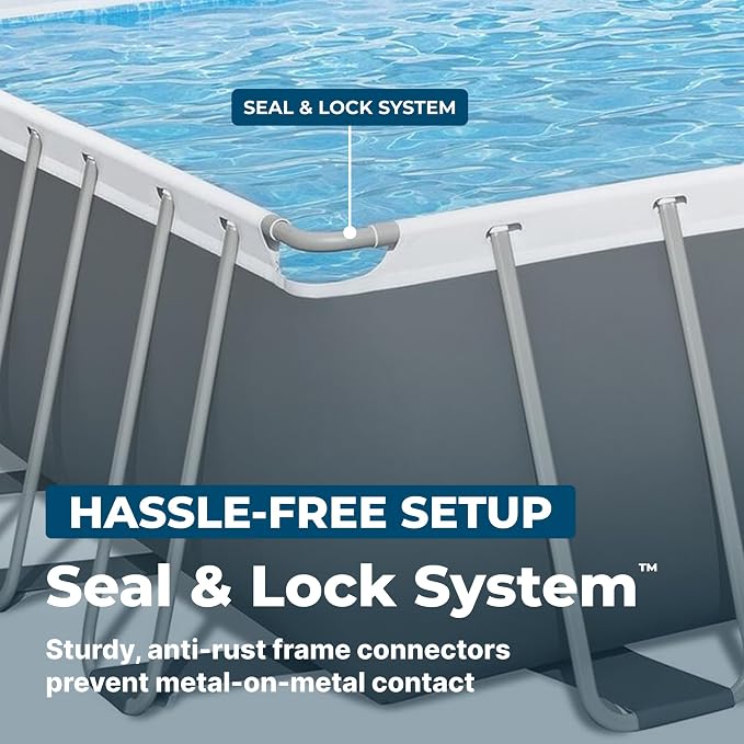 Bestway Power Steel Pool Set with Sand Filter Pump, Ladder, and Cover