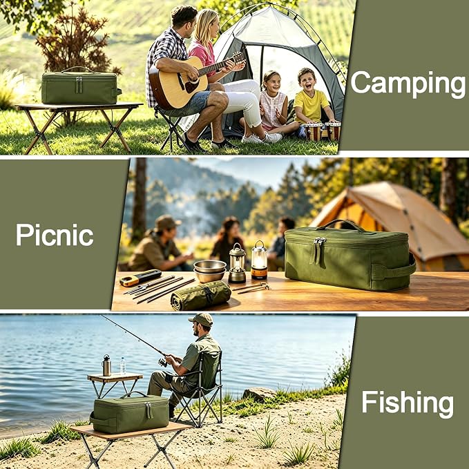 6L Camping Storage Bag, Tactical Camping Storage Bag | 600D is durable, waterproof, Suitable for camping, traveling, picnicking