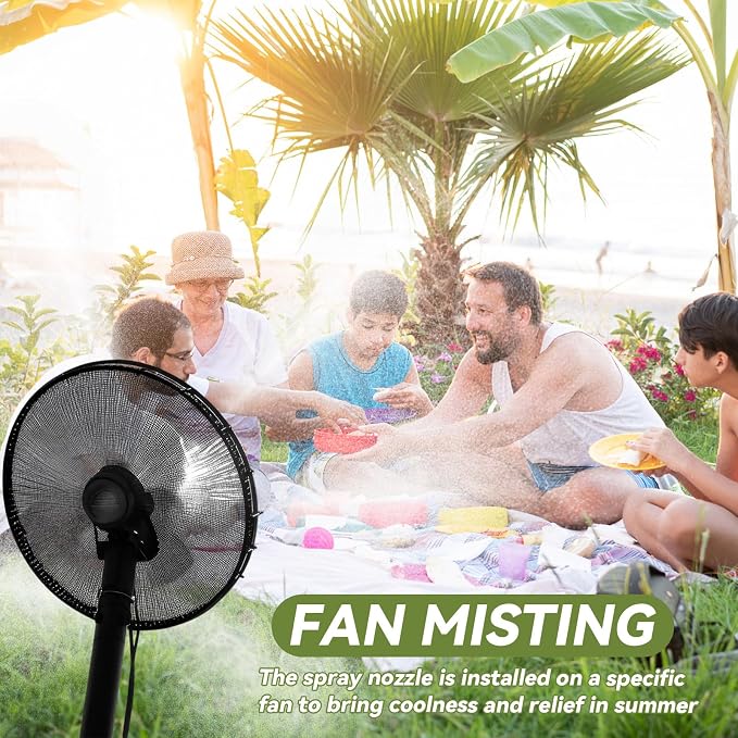 Zhengmy 50 Pcs 0.7mm Brass Misting Nozzles, Mister Nozzles Brass for Outdoor Cooling System Orifice 10/24 UNC Replacement Heads for Outdoor Cooling System