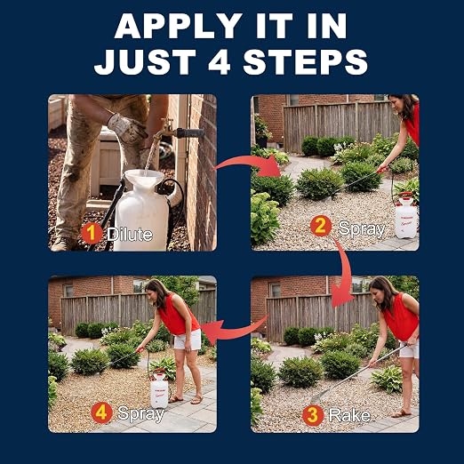 Teexpert Rock Glue for Landscaping, Gravel Glue, Pea Gravel Binder Concentrate 33.6oz, Heavy Duty Pebble Stone Adhesive for Slope, Between Pavers, Garden, Weather Resistant Safe for Plants Pets