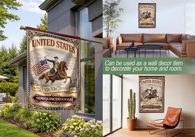 1776-2026 Commemorative, We The People Flag, Garden Flags For Outside, 250 Anniversary Usa Flag, American 250th Anniversary Patriotic Design, Dualided Design 5 (30x40 Inch)