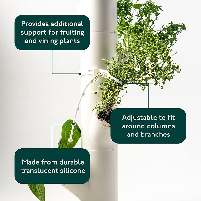 Gardyn Plant Belts - 10 Pack, Hydroponic Accessories | For use with all indoor garden hydroponics growing systems & vertical hydroponic garden towers, support fruiting plants